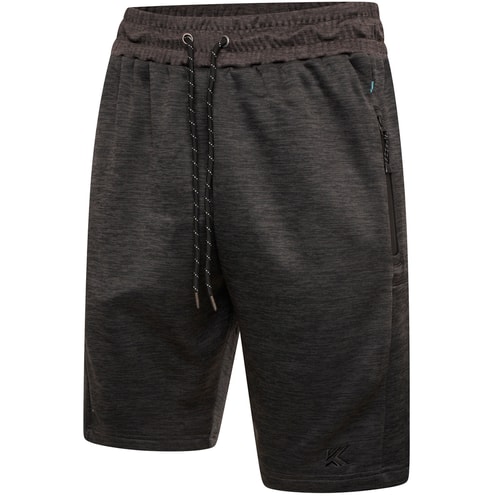 KAM Active Performance Marl Shorts Charcoal